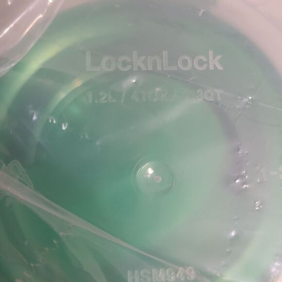 LocknLock Green Nesting Holiday Canisters w/ Handle Lids - 1 NEW - Picture 2 of 2